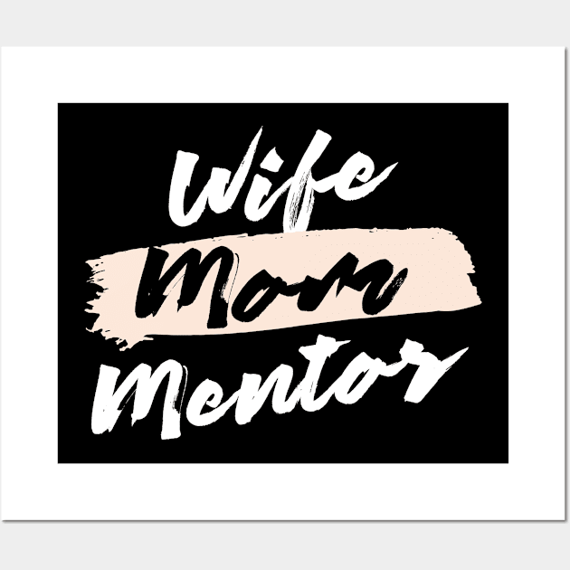 Cute Wife Mom Mentor Gift Idea Wall Art by BetterManufaktur